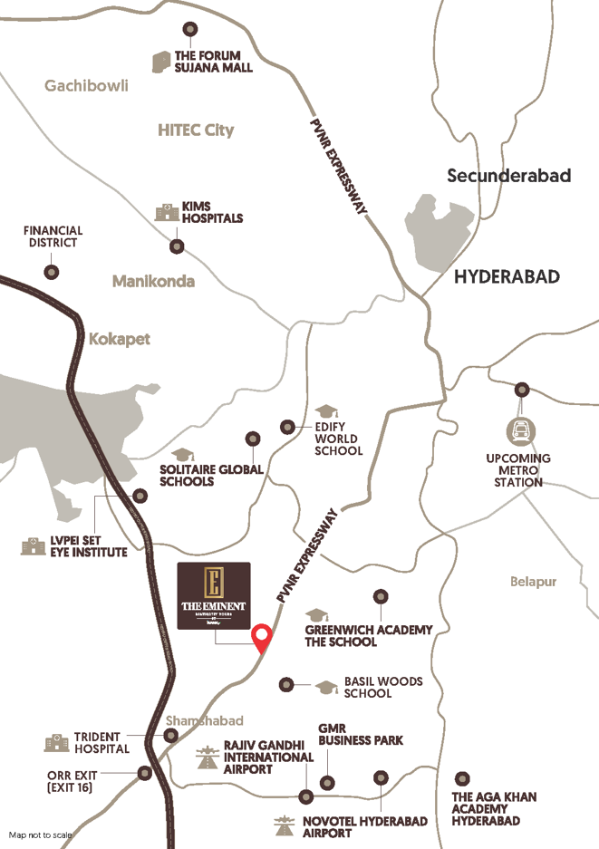 The Eminent by Ramky location map